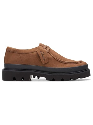 Clarks Skórzane trzewiki "Badell Seam" w kolorze jasnobrązowym rozmiar: 40