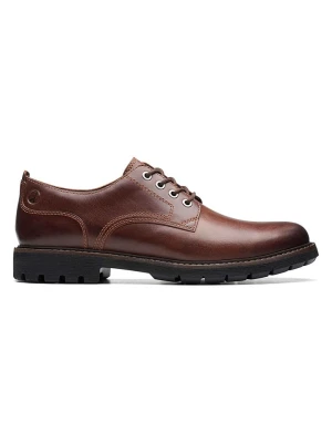 Clarks Skórzane trzewiki "Batcombe Tie" w kolorze jasnobrązowym rozmiar: 44, 5