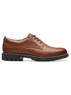 Clarks Skórzane trzewiki "BatcombeTieGTX" w kolorze jasnobrązowym rozmiar: 42
