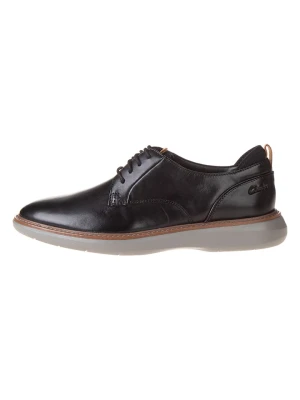 Clarks Skórzane trzewiki "Brantin Plain" w kolorze czarnym rozmiar: 42