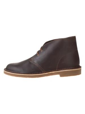 Clarks Skórzane trzewiki "Bushacre 3" w kolorze brązowym rozmiar: 44