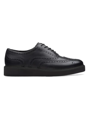 Clarks Skórzane trzewiki "Glickly Brogue 2" w kolorze czarnym rozmiar: 41, 5