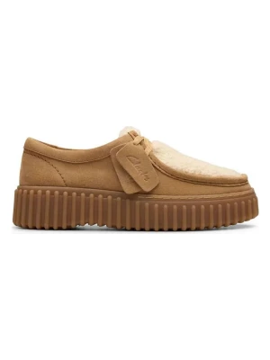 Clarks Skórzane trzewiki "Torhill Bee" w kolorze beżowym rozmiar: 36