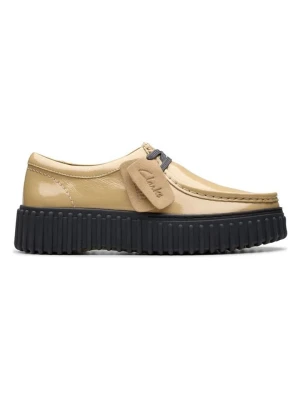 Clarks Skórzane trzewiki "Torhill Bee" w kolorze beżowym rozmiar: 39