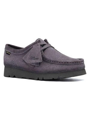 Clarks Skórzane trzewiki "Wallabee.GTX" w kolorze fioletowym rozmiar: 40