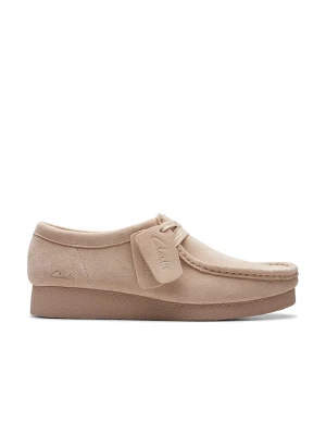 Clarks Skórzane trzewiki "Wallabee" w kolorze beżowym rozmiar: 37