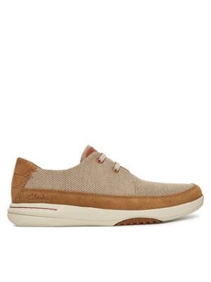Clarks Sneakersy Easeway Lace 26181369 Beżowy