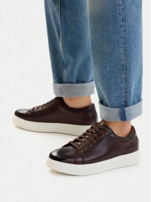 Clarks Sneakersy Goswell Tie 26186560 Brązowy