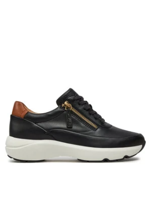 Clarks Sneakersy Tivoli Zip 26176648 Czarny