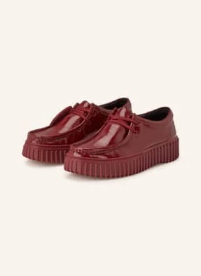 Clarks Sznurowadło Lakierowane Torhill Bee rot