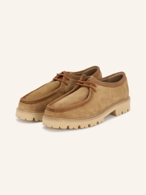 Clarks Sznurowane Buty Cleyhill Seam beige