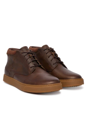 Clarks Trzewiki Lydford Mid 26327459 Brązowy ciemny
