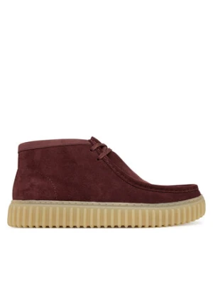 Clarks Trzewiki Torhill Hi 26183423 Bordowy