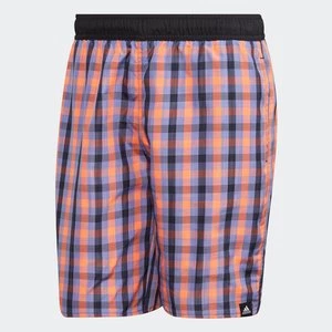 Classic-Length Check Swim Shorts Adidas