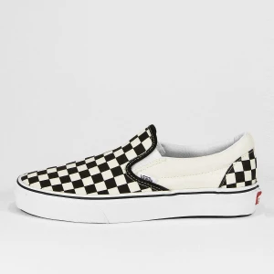 Classic Slip On (Checkerboard) Vans biały