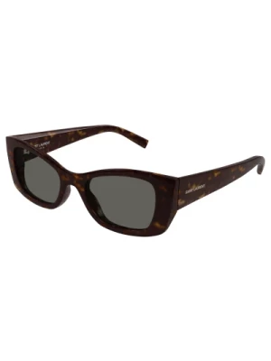 Classic Sunglasses in Dark Havana/Grey Saint Laurent