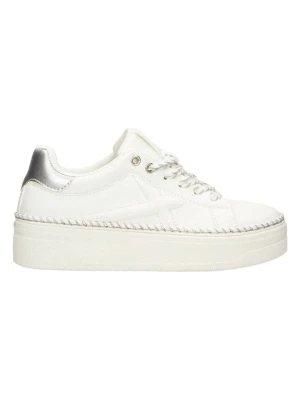 Claudia Ghizzani Sneakersy w kolorze srebrno-białym na platformie rozmiar: 39