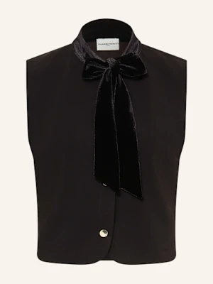 Claudie Pierlot Bluzka Bez Rękawów Z Wiązaniem Pod Szyją schwarz