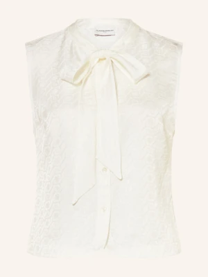 Claudie Pierlot Bluzka Bez Rękawów Z Wiązaniem Pod Szyją weiss