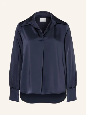 Claudie Pierlot Bluzka Koszulowa Z Satyny blau GRANATOWY