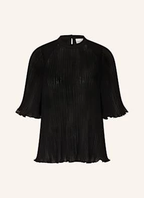 Claudie Pierlot Bluzka Plisowana Z Rękawami 3/4 schwarz