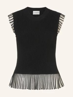Claudie Pierlot Bluzka Z Dzianiny schwarz