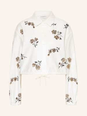 Claudie Pierlot Bluzka Z Kamieniami Ozdobnymi I Cekinami weiss