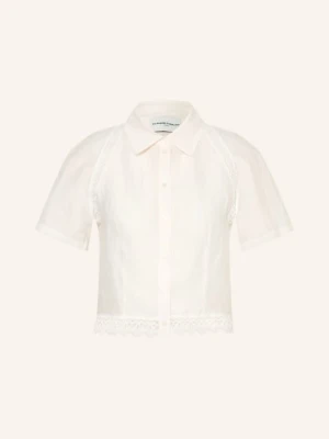 Claudie Pierlot Bluzka Z Koronką weiss