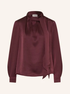 Claudie Pierlot Bluzka Z Satyny Z Kokardą rot
