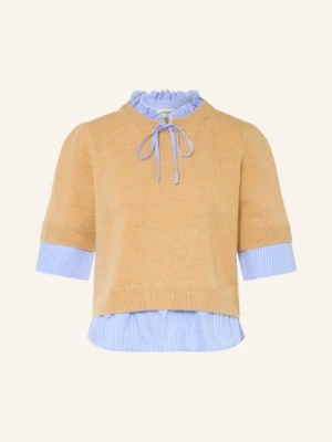 Claudie Pierlot Dzianinowa Koszulka beige