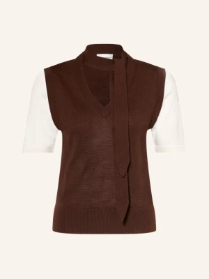 Claudie Pierlot Dzianinowa Koszulka beige