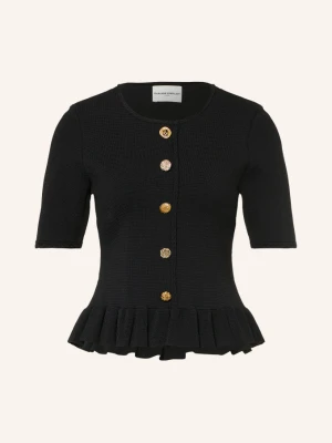 Claudie Pierlot Dzianinowa Koszulka schwarz CZARNY