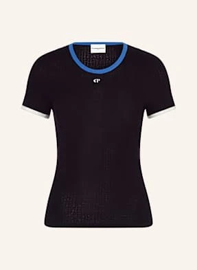 Claudie Pierlot Dzianinowa Koszulka Z Jedwabiu blau