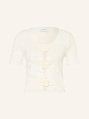 Claudie Pierlot Dzianinowa Koszulka Z Wycięciami weiss