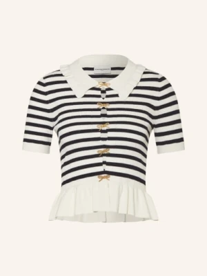 Claudie Pierlot Dzianinowa Koszulka Z Wycięciami weiss