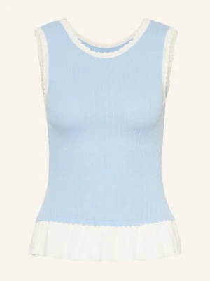 Claudie Pierlot Dzianinowy Top blau