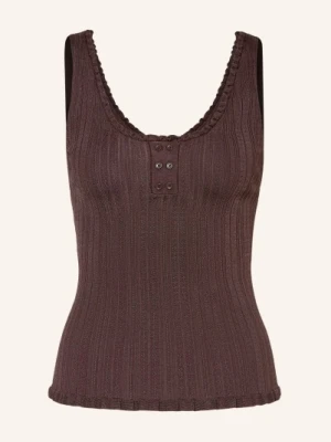 Claudie Pierlot Dzianinowy Top braun