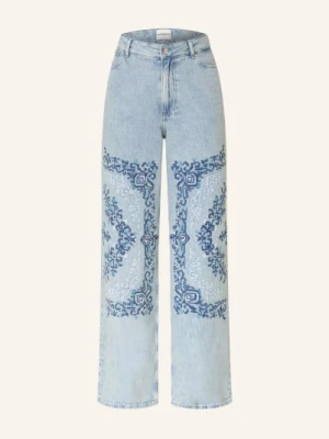 Claudie Pierlot Dżinsy Z Szerokimi Nogawkami blau