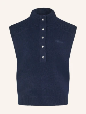 Claudie Pierlot Kamizelka Swetrowa blau GRANATOWY