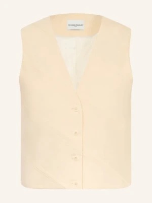 Claudie Pierlot Kamizelka Typu Blazer Z Koronką gelb