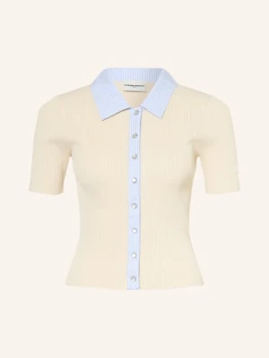 Claudie Pierlot Kardigan Z Mieszanki Materiałów weiss