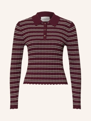 Claudie Pierlot Koszulka Polo Z Dzianiny rot