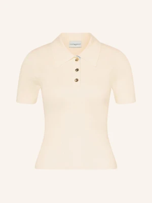 Claudie Pierlot Koszulka Polo Z Dzianiny weiss