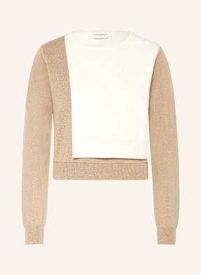 Claudie Pierlot Krótki Sweter beige