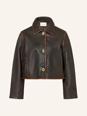 Claudie Pierlot Kurtka Skórzana braun