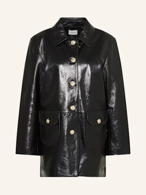 Claudie Pierlot Kurtka Skórzana schwarz