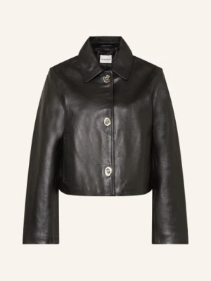 Claudie Pierlot Kurtka Skórzana schwarz