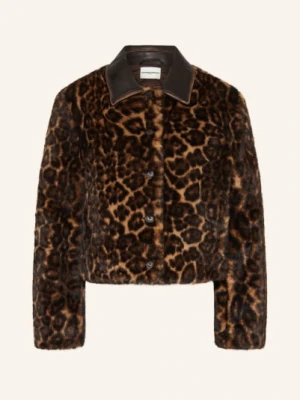 Claudie Pierlot Kurtka Ze Sztucznego Futra beige