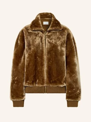 Claudie Pierlot Kurtka Ze Sztucznego Futra braun