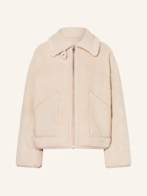 Claudie Pierlot Kurtka Ze Sztucznego Futra Filippa beige